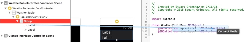 Building the WeatherTable UI