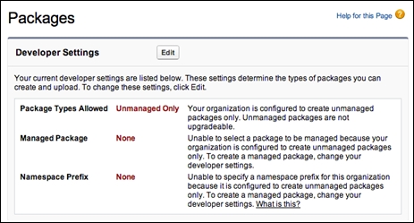 Setting your package namespace