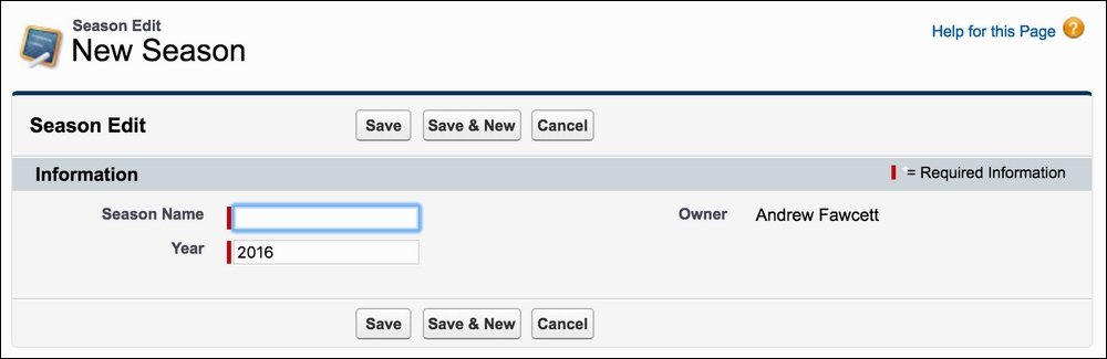 Default field values