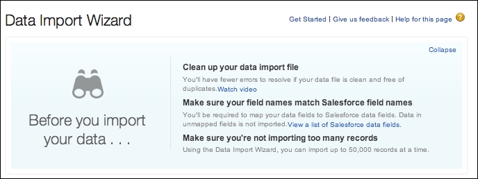 Importing and exporting data