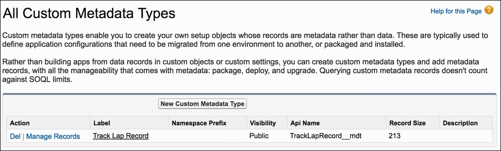 Custom Metadata Type storage