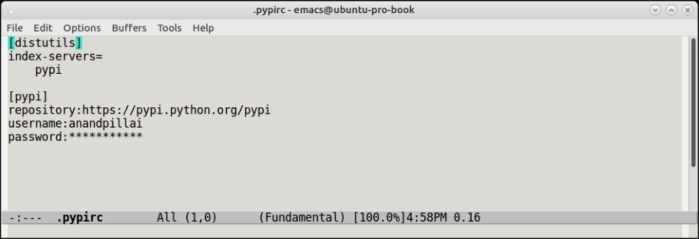 Submitting the package to PyPI