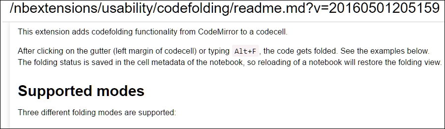 Codefolding