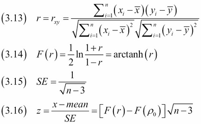 Correlating variables with Pearson's correlation