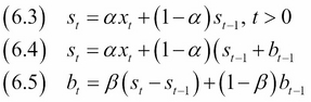 Exponential smoothing