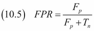 Examining a receiver operating characteristic and the area under a curve