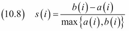 Evaluating clusters with the mean silhouette coefficient