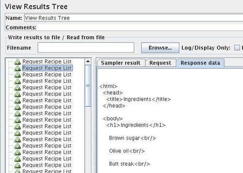 Load testing with JMeter