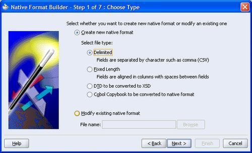 Defining a native format schema