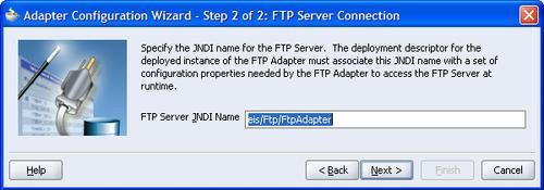 Selecting the FTP connection