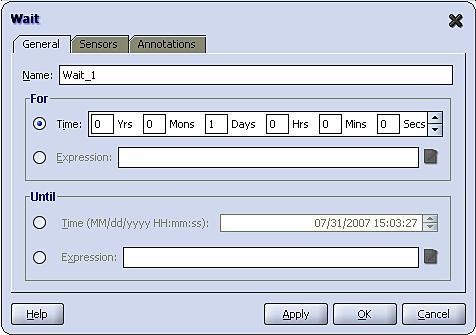 Using the Wait activity