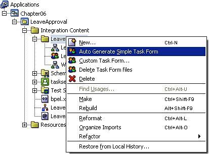 Creating the user interface to process the task