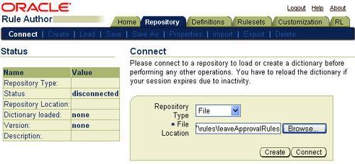 Creating a Rule Repository