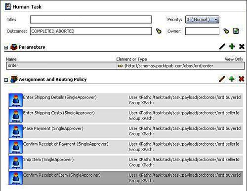 Specifying the routing policy