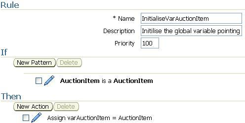 Defining a rule to initialize a global variable