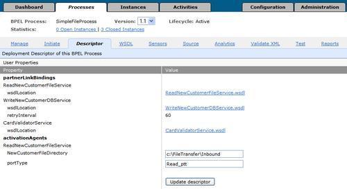 Enabling adapter configuration