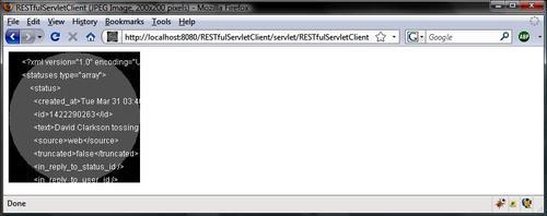 Servlet application