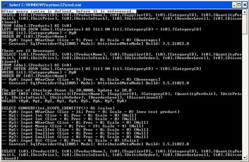 Checking deferred execution with SQL logs