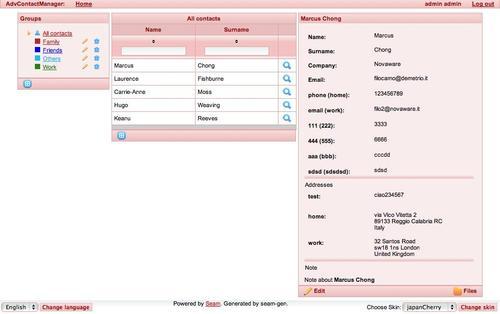 Customize skin parameters