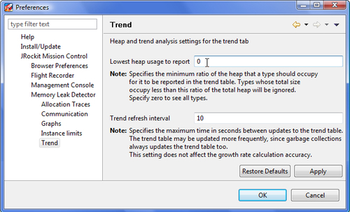 Interactive memory leak hunting