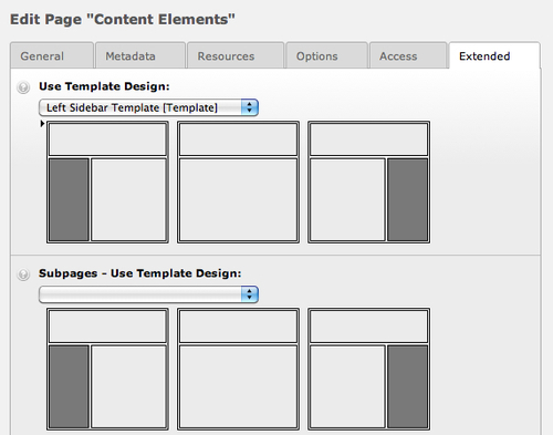 Creating icons for templates