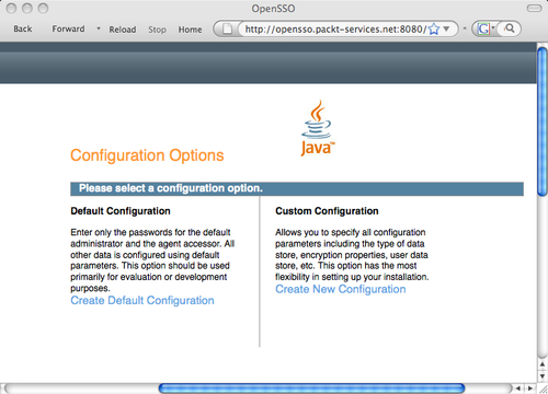 OpenSSO one click configuration