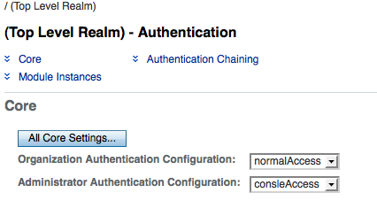 Accessing the administrative console