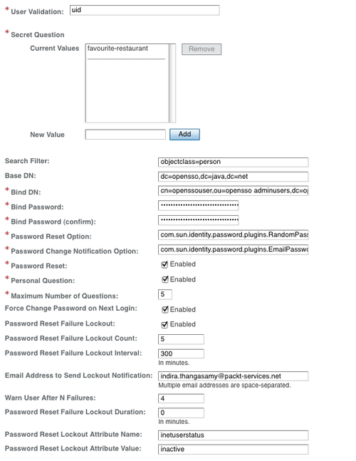 Assigning service and update service attributes