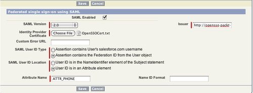 Configuring OpenSSO metadata for Salesforce.com