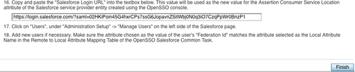 Configuring OpenSSO metadata for Salesforce.com