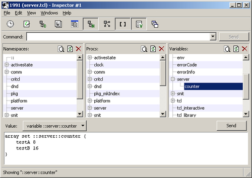 Tcl Dev Kit Inspector