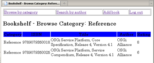 Time for action - ­ implementing the list books by category page