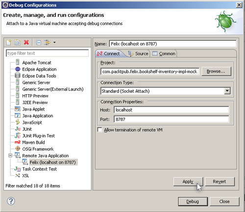 Configuring the IDE for remote debugging