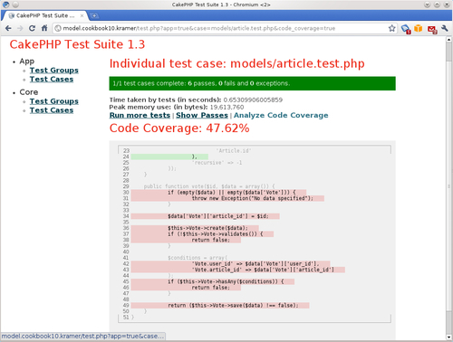 Analyzing code coverage