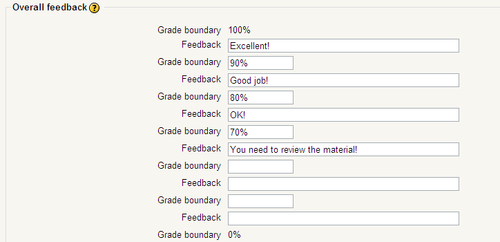 Overall feedback