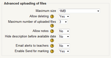 Advanced uploading of files