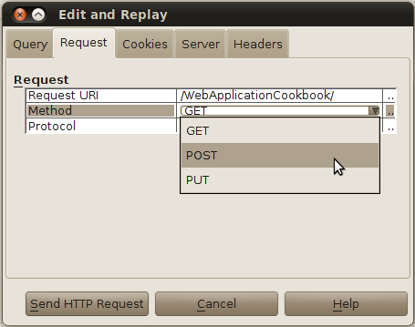 Editing HTTP requests from within NetBeans