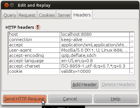 Editing HTTP requests from within NetBeans