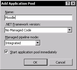 Creating Application pool