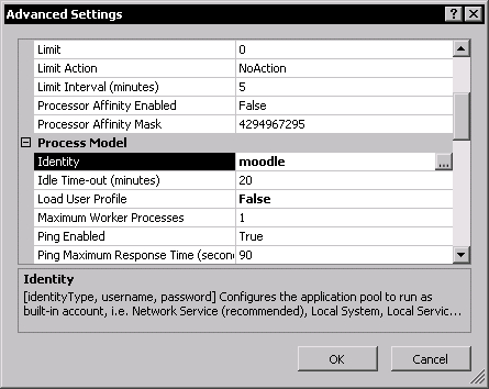 Creating Application pool