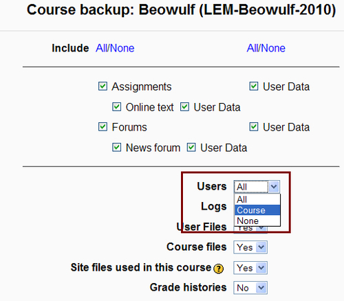 Important information for users of Moodle prior to 1.9.7