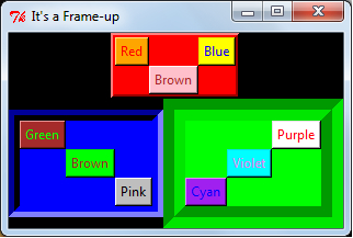 Organizing widgets inside frames