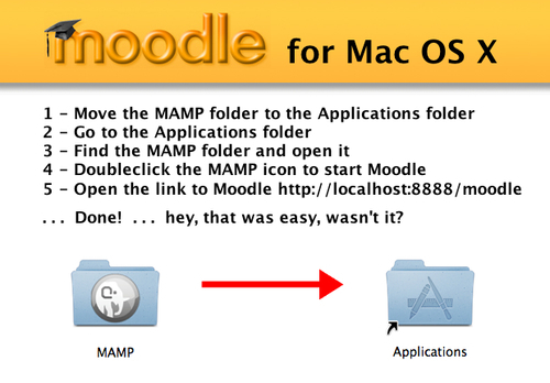 Time for action - download and run the Moodle installer