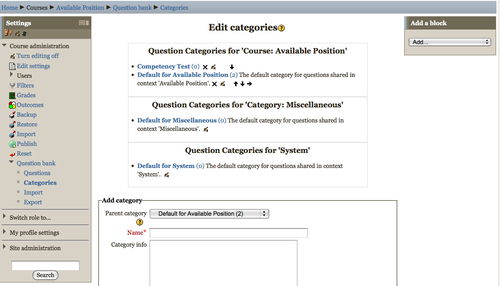 Time for action - creating a Question Bank