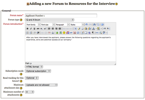 Time for action - creating question and answer forums