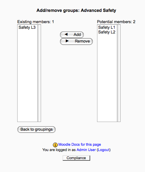 Time for action - creating groupings