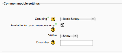 Time for action - filtering activity access via groupings