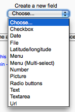 Time for action - Creating the database fields