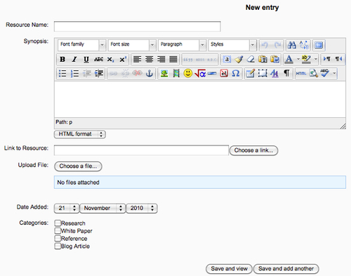 Time for action - Creating the database fields