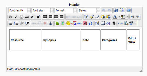 Time for action - edit the display template for a database